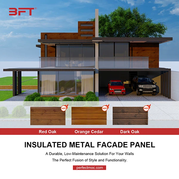 metal wood grain siding options